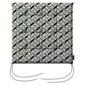 Poduszki ogrodowe - Dekoria Siedzisko Karol czarno-białe - miniaturka - grafika 1