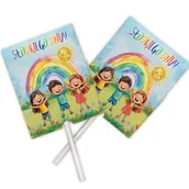 Gumy do żucia, lizaki, dropsy - LIZAKI dla dzieci słodki upominek URODZINY SZKOŁA Słodkiego Dnia 10szt - miniaturka - grafika 1