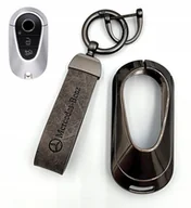 Akcesoria motoryzacyjne - 3w1 MERCEDES ETUI na kluczyk pilot + BRELOK skórzany Mercedes C E GLC GLE S - miniaturka - grafika 1