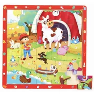 Puzzle - Brimarex Top Bright gra i puzzle drewniane Na wsi 25 el 130757 130575 - miniaturka - grafika 1