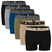 Majtki męskie - Bokserki męskie bawełniane zestaw 6 szt. rozmiar XX Wygodne oddychający materiał MIX kolorów - miniaturka - grafika 1