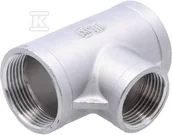 Łączniki, trójniki, kształtki - Trójnik gwintowany ze stali nierdzewnej nakrętny redukcyjny 1 1/4" x 1" - miniaturka - grafika 1