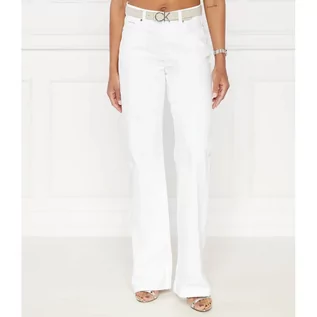 Spodnie damskie - Calvin Klein Jeansy MR RELAXED BOOT INFINITE WHITE - grafika 1