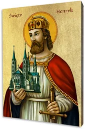 Ikona święty Henryk II - Ikony i obrazy sakralne - miniaturka - grafika 1