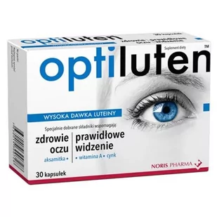 NORIS PHARMA Optiluten x 30 kaps - Wzrok i słuch - miniaturka - grafika 1