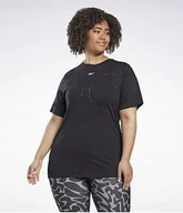 Koszulki i topy damskie - REEBOK T-SHIRT CZARNY Z KRÓTKIM RĘKAWEM PROSTY DAMSKI 3XL 0A6A1_E* TŁA - miniaturka - grafika 1