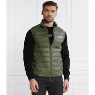Kamizelki męskie - EA7 Puchowy bezrękawnik | Regular Fit - miniaturka - grafika 1