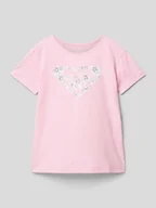 Koszulki dla dziewczynek - T-shirt z nadrukiem z motywem model ‘DAY AND NIGHT’ - miniaturka - grafika 1