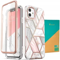 Etui i futerały do telefonów - Supcase OUTLET: Etui pancerne i-Blason Cosmo iPhone 11, marmurowe różowe - miniaturka - grafika 1