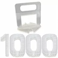 Inne mocowania - 1000 Klipsów System Do Poziomowania Płytek 1.0 mm - miniaturka - grafika 1