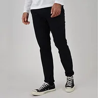 Spodenki męskie - OXBOW P0REANO męskie spodnie z rozciągliwego Chinosy gładkie czarne - miniaturka - grafika 1