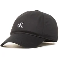 Czapki damskie - Calvin Klein Jeans Czapka z daszkiem Monogram Baseball Cap IU0IU00150 BLK - miniaturka - grafika 1