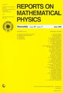 Reports on Mathematical Physics 63/3 2009 - Wydawnictwo Naukowe PWN - Fizyka i astronomia - miniaturka - grafika 1