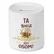 Skarbonki - Skarbonka Dla Babci Idealny na Imieniny Prezent z Nadrukiem ze Zdjęciem - miniaturka - grafika 1