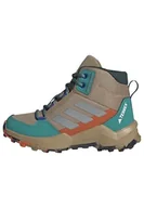 Buty dla chłopców - adidas Uniseks - dzieci TERREX AX4R MID HIKING SHOES, Cardboard/Matte Silver/Pure Teal, 30 EU - miniaturka - grafika 1