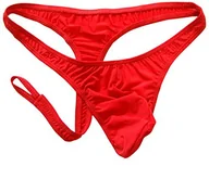 Majtki męskie - Męskie Stringi z Satyny Zdejmowane z Przodu - rozmiar Uniwersalny - miniaturka - grafika 1
