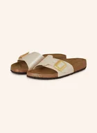 Klapki i japonki damskie - Birkenstock Klapki Catalina Cushion Buckle weiss - miniaturka - grafika 1