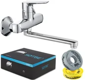 Baterie kuchenne - SOTBE INARI Bateria kuchenna ścienna . Ruchoma wylewka 35 cm - miniaturka - grafika 1