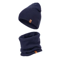 Czapki męskie - Męski zestaw czapka komin HZ0013 HEYO - miniaturka - grafika 1