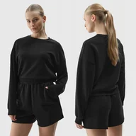 Spodnie sportowe damskie - KOMPLET DRESOWY DAMSKI 4F ZESTAW SPODENKI BLUZA SS24 - miniaturka - grafika 1