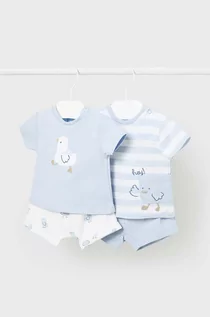 Dresy i komplety dla chłopców - Mayoral Newborn komplet niemowlęcy kolor niebieski - grafika 1
