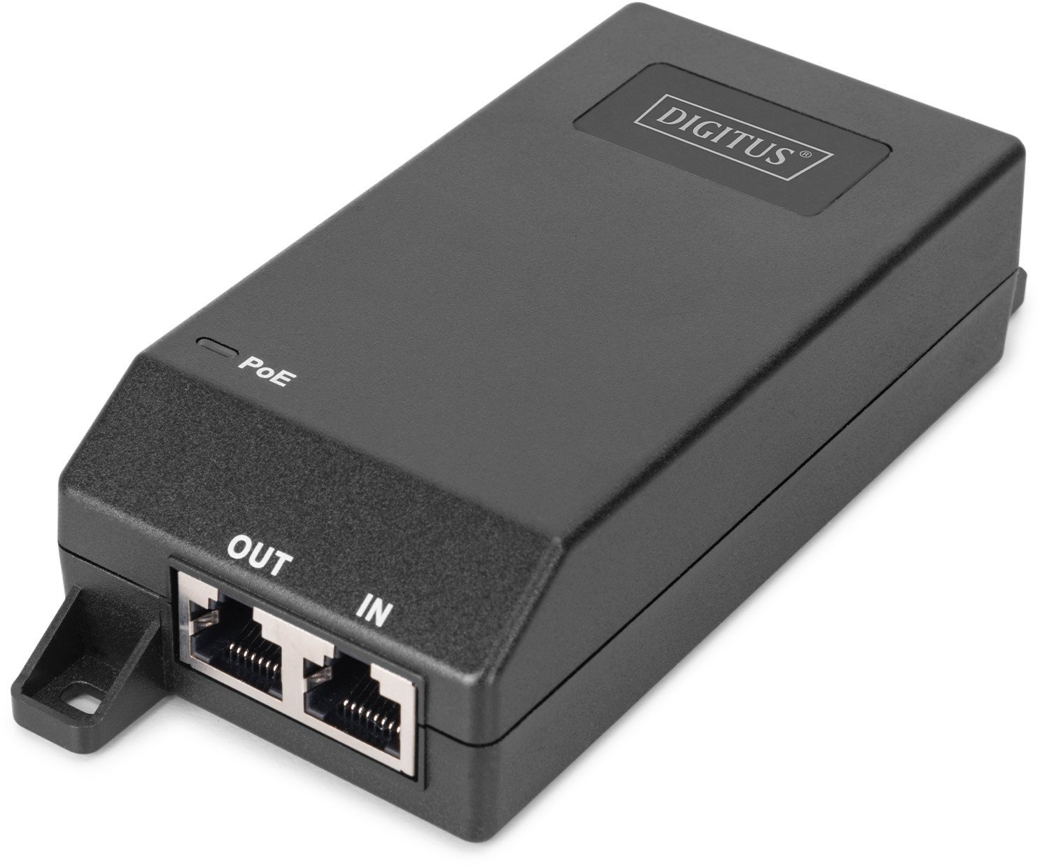 Gigabit Ethernet PoE+ Injector, 802.3at Power Pins:4/5+,7/8-, 30W DN-95103-3