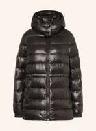 Płaszcze damskie - Tommy Hilfiger Płaszcz Puchowy Z Odpinanym Kapturem schwarz - miniaturka - grafika 1