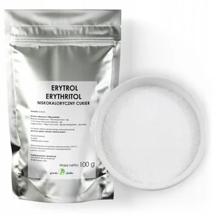 Erytrytol 100G Erytrol Erythritol Naturalny Słodzik Niskokaloryczny - Cukier i słodziki - miniaturka - grafika 1