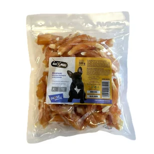 HAU MIAU Pause snack - kawałki kokosa owinięte kurczakiem 500g - Przysmaki dla psów - miniaturka - grafika 1