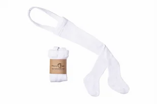 Mama's Feet Rajstopy Igraszki Białe 0-2 m-cy - Rajstopy - miniaturka - grafika 1
