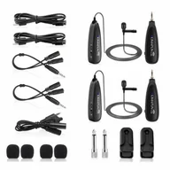 Akcesoria fotograficzne - Kimafun Mikrofon krawatowy bezprzewodowy KM-G130-1A - miniaturka - grafika 1