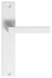 Klamka do drzwi wewnętrznych z długim szyldem pełnym Topaz inox Metal-Bud - Klamki - miniaturka - grafika 1