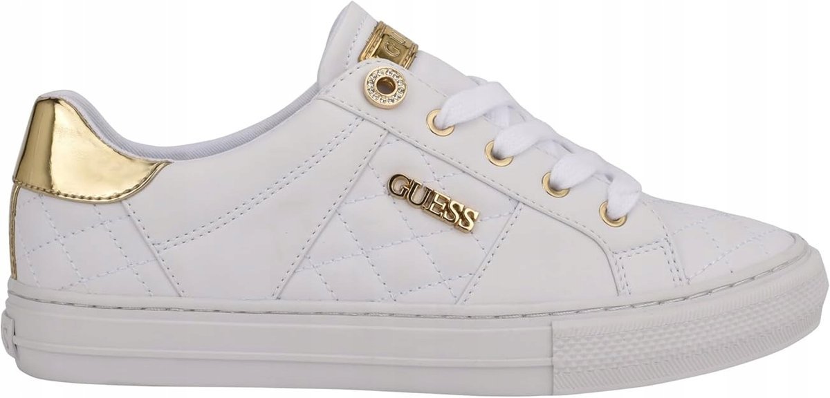 GUESS GWLOVEN3 TRAMPKI DAMSKIE BIAŁE SZNUROWANE 40 16IA