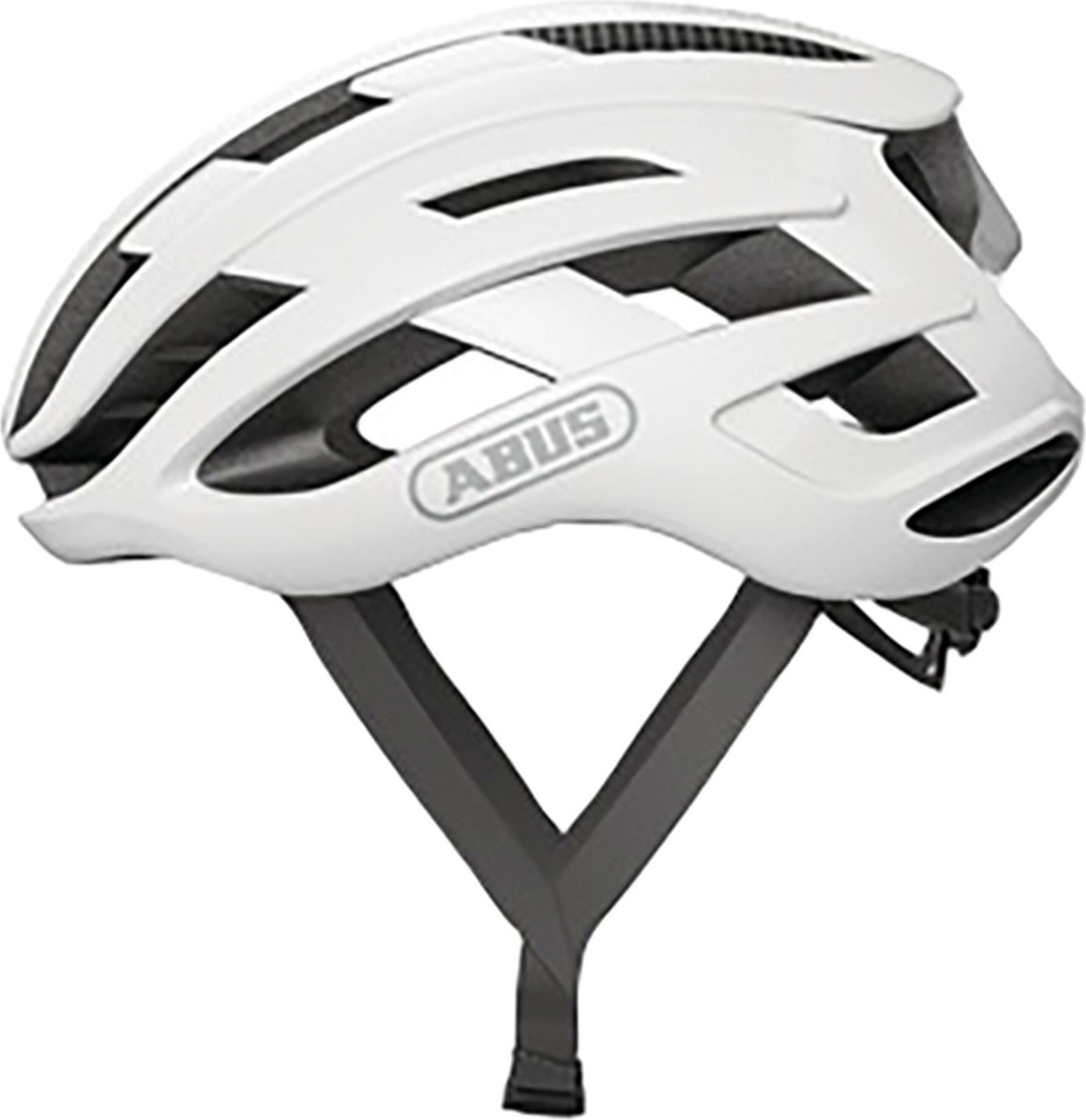 Abus AirBreaker White Matt L Kask rowerowy