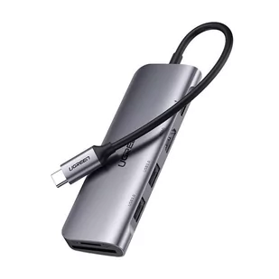 Adapter HUB UGREEN CM195 USB-C do HDMI, 2x USB-A 3.0, SD/TF, PD - Adaptery i przejściówki - miniaturka - grafika 1