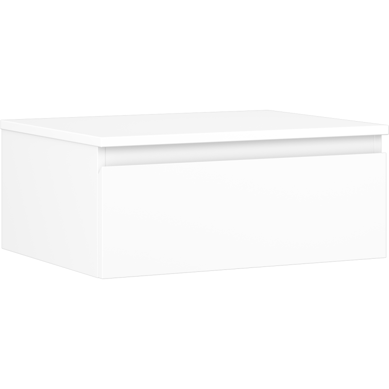 Mexen Orio szafka łazienkowa podumywalkowa 60 cm z blatem, 1 szuflada, biała mat - 91A10-06023-1-BFC01