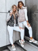 Kamizelki damskie - Pikowana kamizelka damska OLIVE BRANCH czarna Dstreet TY3816-XXL - miniaturka - grafika 1