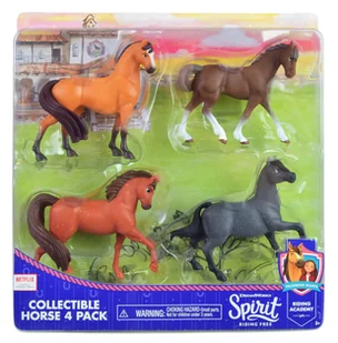 Just Play Spirit Mustang Duch wolności zestaw 4 figurek koni 39369 39365 - Figurki dla dzieci - miniaturka - grafika 1