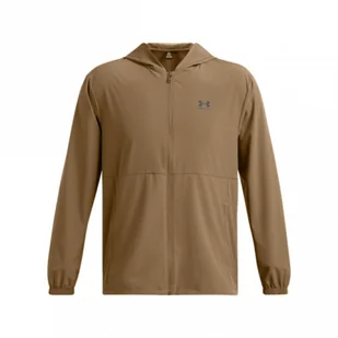 Męska kurtka wiatrówka Under Armour UA Vibe Woven Windbreaker - brązowa - UNDER ARMOUR - Kurtki męskie - miniaturka - grafika 1