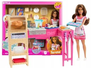 LALKA BARBIE TERESA zestaw kuchnia z lalką + akcesoria, zestaw do zabawy JCT06 - Lalki dla dziewczynek - miniaturka - grafika 1