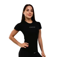 Koszulki sportowe damskie - Koszulka damska GymBeam FIT Black M - miniaturka - grafika 1