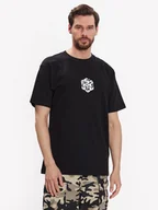 Koszulki męskie - DC T-Shirt Jaakko Cubic ADYZT05260 Czarny Relaxed Fit - miniaturka - grafika 1