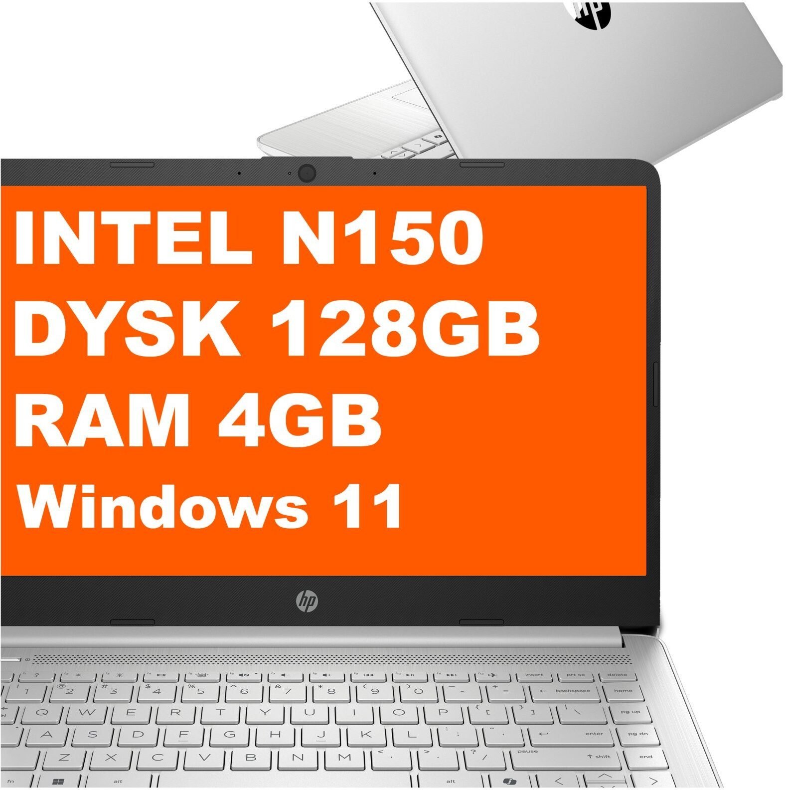 HP 14-dq6101ds / BK1F8UA / Intel N150 / 4GB / 128GB UFS / Intel UHD / HD / Dotyk / Win 11 / Srebrny