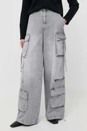 Spodnie damskie - Patrizia Pepe jeansy damskie high waist - miniaturka - grafika 1