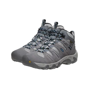 Buty trekkingowe damskie KEEN HEADOUT MID WP STEEL - Buty trekkingowe damskie - miniaturka - grafika 1