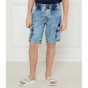Guess Jeansowe szorty Regular Fit - Spodnie i spodenki dla chłopców - miniaturka - grafika 1