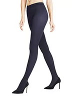 Rajstopy - FALKE Damskie rajstopy z cienkimi żebrami, półprzezroczyste, 50 Denier, czarno-niebieskie, 1 para, Niebieski (Marine 6179), S-M - miniaturka - grafika 1