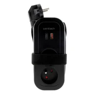 Przedłużacze i rozgałęźniki - Zenitech Przedłużacz Mundo z 2 gniazdami i portami USB-A i USB-C - miniaturka - grafika 1