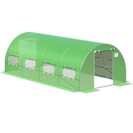 Szklarnie ogrodowe - Tunel Podwójne Drzwi 3X6X2 - 18M2 Zielony - miniaturka - grafika 1