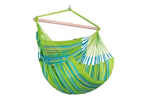 Fotel hamakowy LA SIESTA Domingo L210, jasnozielono-zielony, 185x140 cm - Hamaki - miniaturka - grafika 1